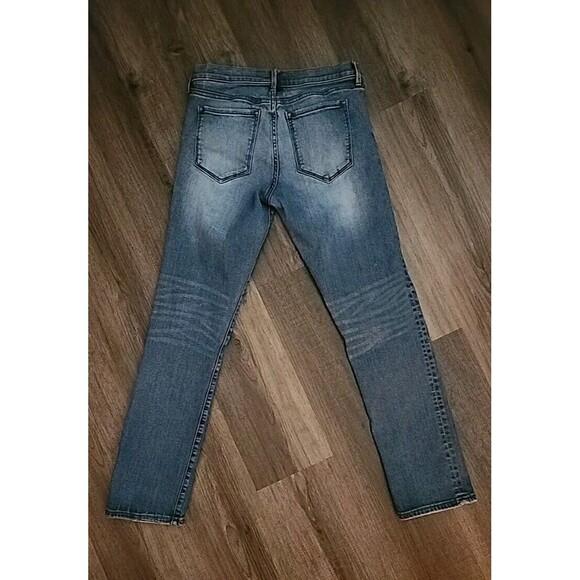 Banana Republic Womens Jeans 27 Straight Distressed - Picture 2 of 7